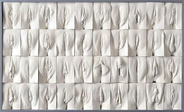 Jamie McCartney, The Great Wall of Vagina (2008) - MalgorzataNikolajewna