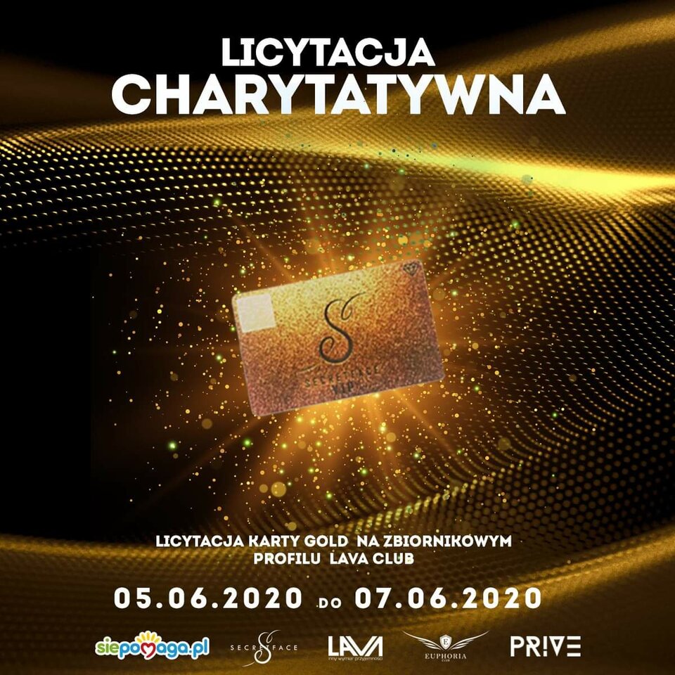LICYTACJA KARTY „VIP” NA CEL CHARYTATYWNY #SIEPOMAGA - LavaClub