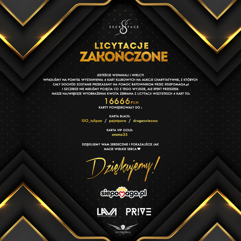 Podziękowania! - LavaClub