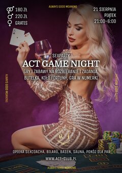 21 SIERPNIA 2020 - ACT Game Night - SexParty