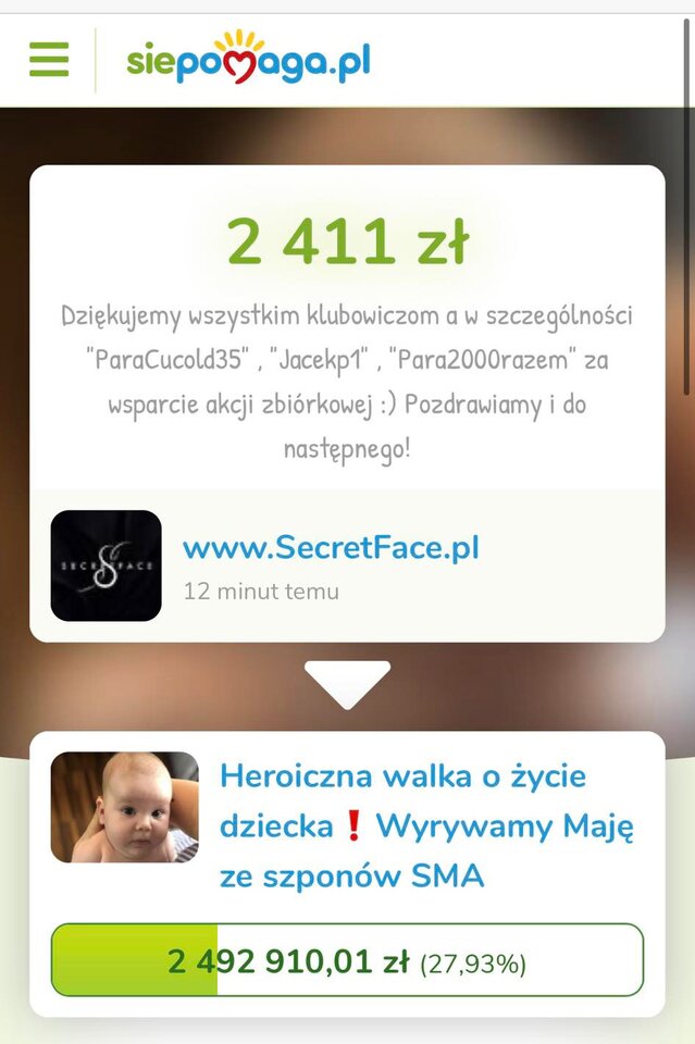 siepomaga.pl  licytacja łańcuszków - LavaClub