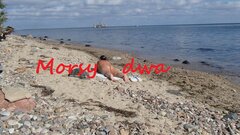 Dzisiejsze plażowanie.