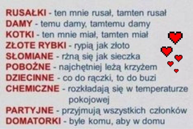 Rodzaje kobiet 😉💋 - PUSSYLOVERS1985