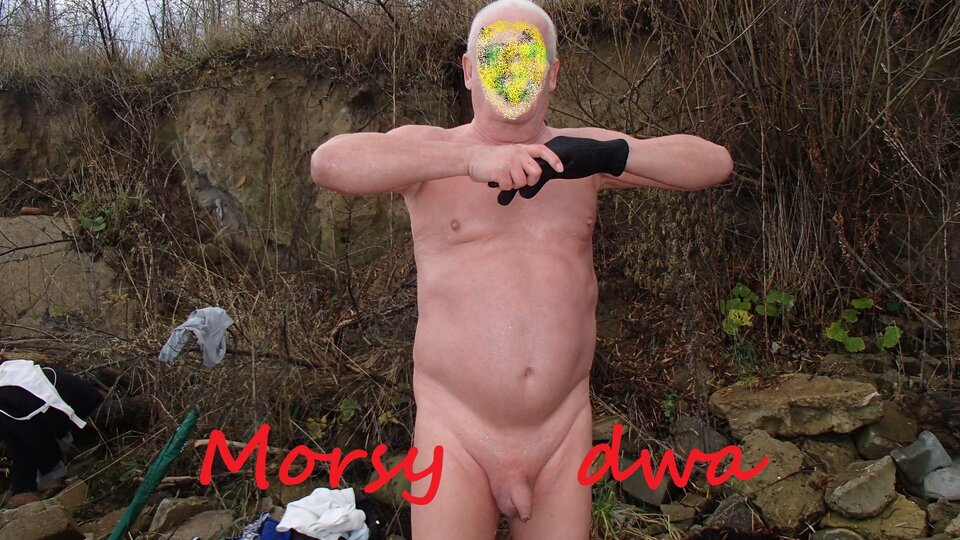 Jesienna kąpiel. - Morsy_dwa