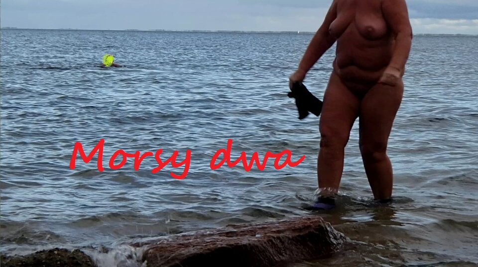 Jesienna kąpiel. - Morsy_dwa