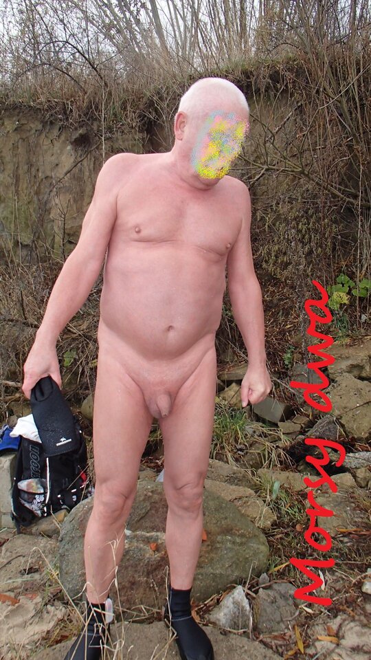 Jesienna kąpiel. - Morsy_dwa