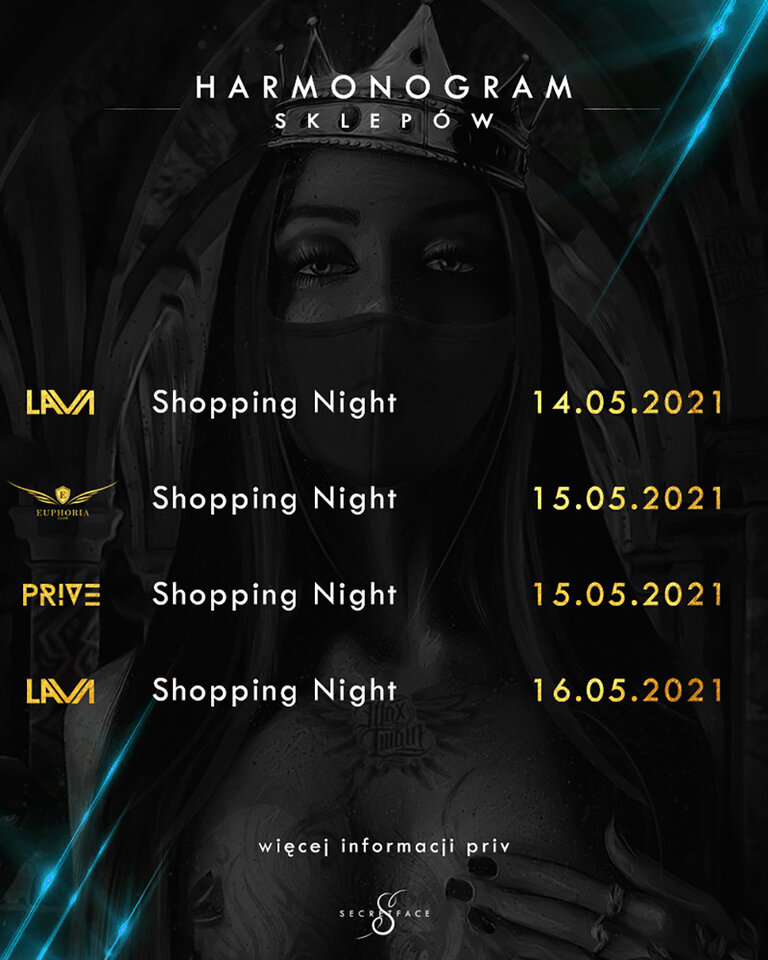 Harmonogram Sklepów SecretFace na Weekend :) - PriveClub