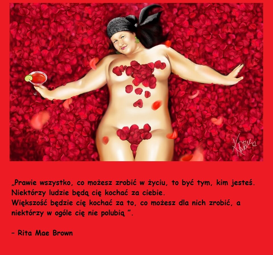 na czerwonym tle....jpg - PulchnaKluseczka