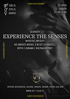 10 LIPCA 2021 - Experience the Senses - SexParty w ciemnościach