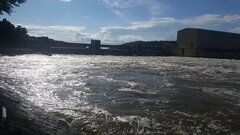 Wzburzony Dunaj a my tuż obok na kocyku 😉