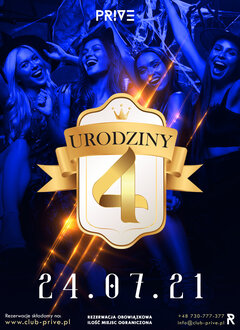24.07 - 4-te urodziny PRIVE!