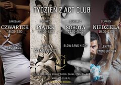 Harmonogram na ten tydzień czwartek - sobota w ACT!!!