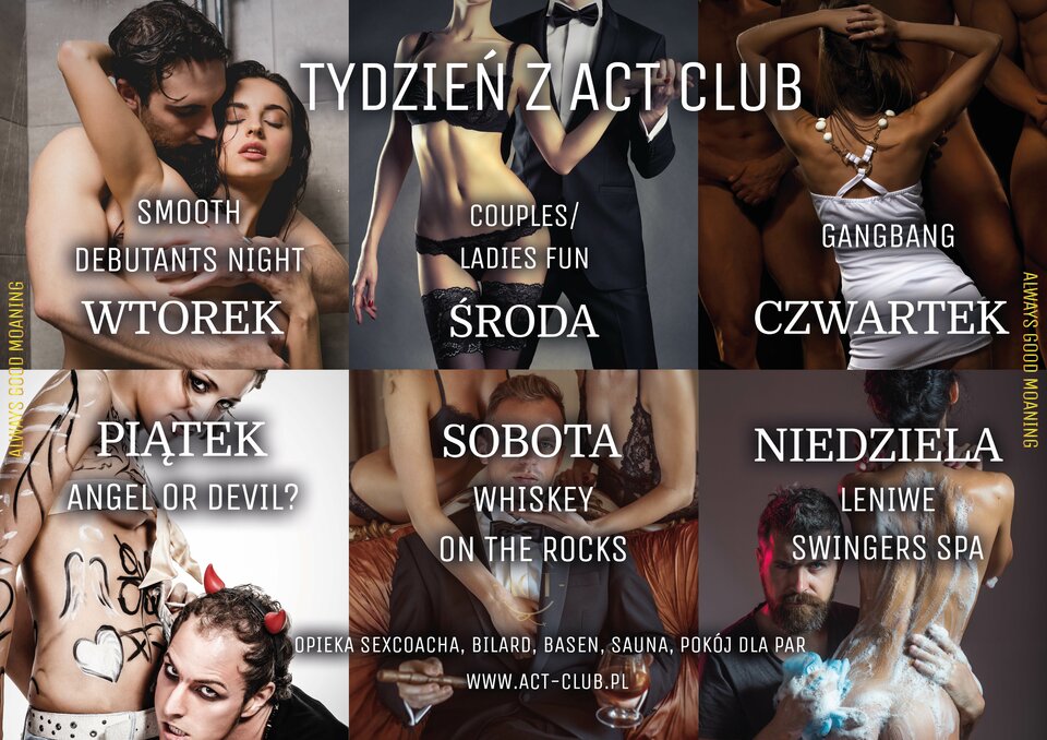 HARMONOGRAM ACT - 28 WRZEŚNIA - 3 PAŹDZIERNIKA 2021 - ACTSwingersClubWarszawa