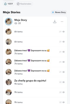 Mój gorący snapchat.