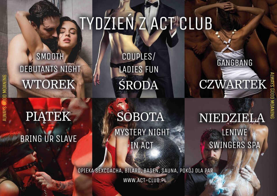 HARMONOGRAM ACT - 12 - 17 PAŹDZIERNIKA 2021 - ACTSwingersClubWarszawa
