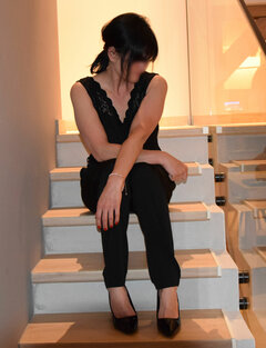 Ubrana i zamyślona ..JPG