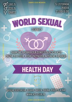 5 LISTOPADA 2021 - Sexual Health Day in ACT - SexParty
