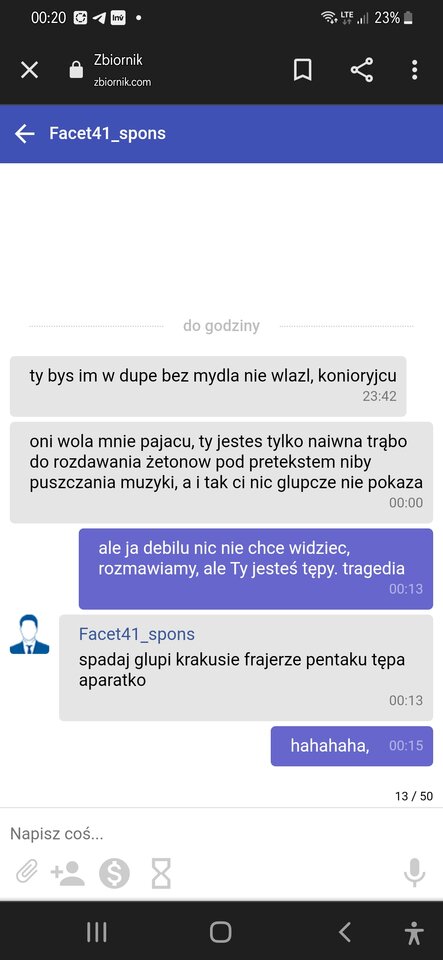 Jakby ktos chciał próbke z kim ma do czynienia. - RelleK