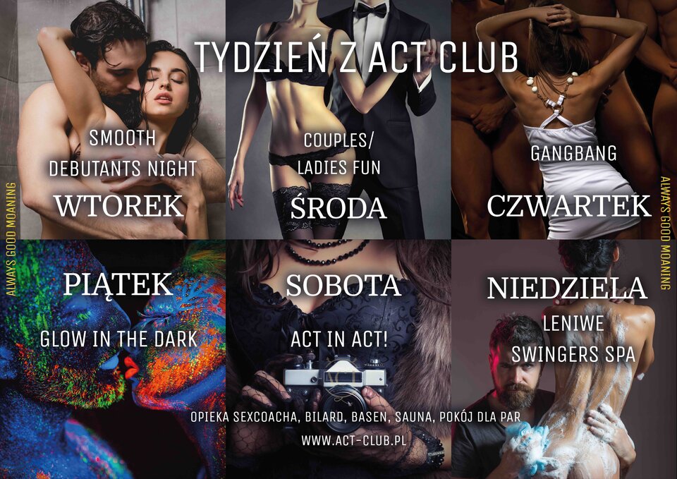 HARMONOGRAM IMPREZ W ACT - tydzień 46 - ACTSwingersClubWarszawa