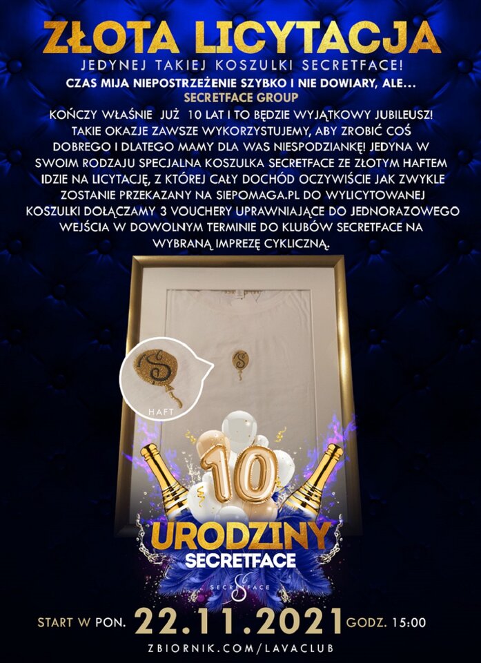 Plakat siepomaga złota koszulka2.jpg - PriveClub