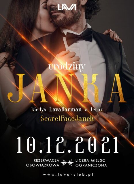 10.12. URODZINY JANKA vel. LaVaBarman - SecretFaceJanek - LavaClub