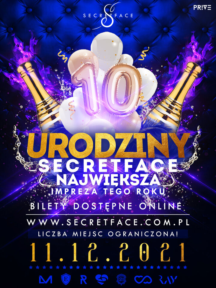 10te Urodziny SecretFace 😈😈😈 - PriveClub
