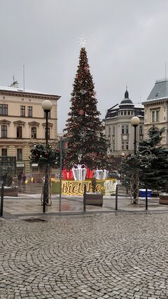 Bielsko-Biała najpierw rynek a potem Sauna Cezar