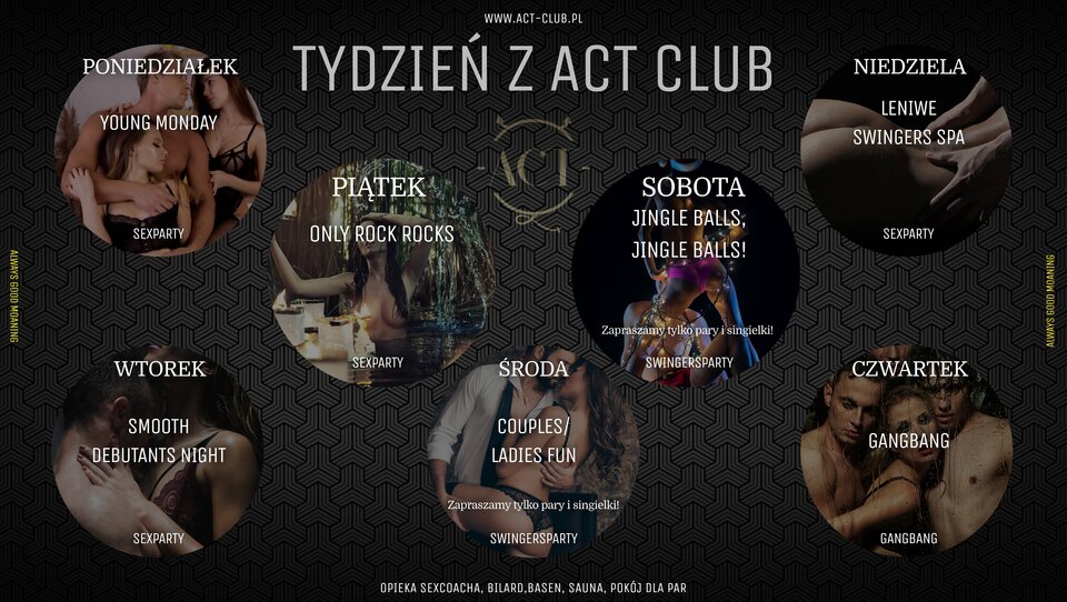 Rozkład tygodnia - ACTSwingersClubWarszawa
