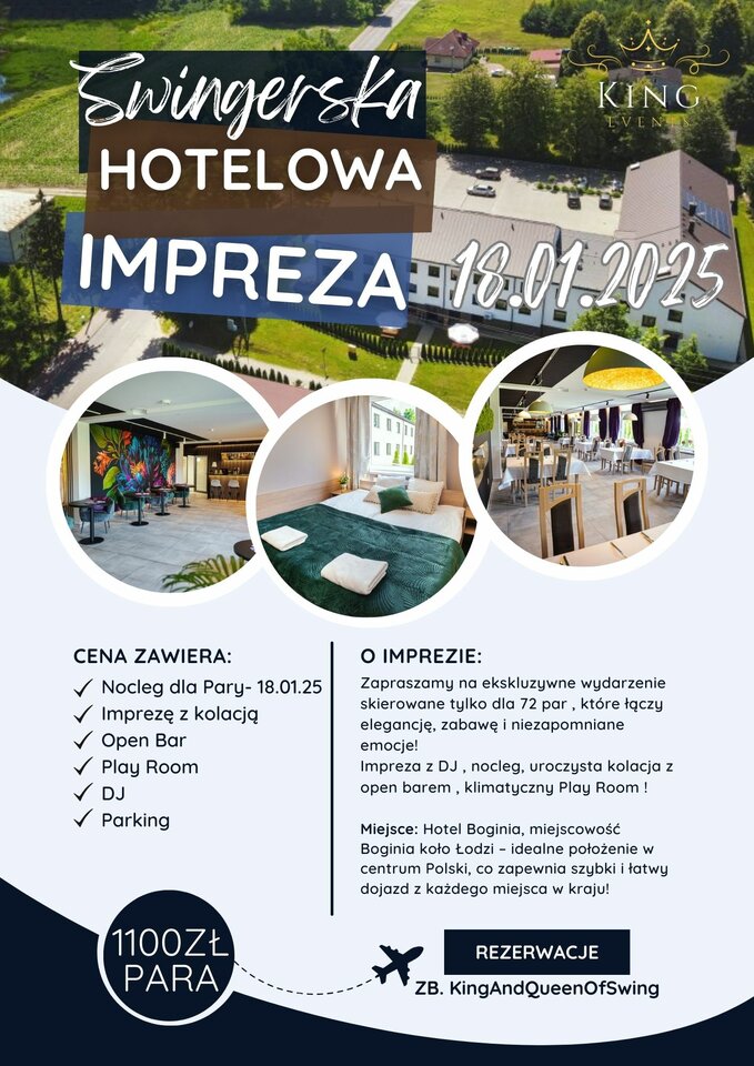 IMPREZA HOTELOWA 18.01.2025 NA 72 PARY - KingAndQueenOfSwing