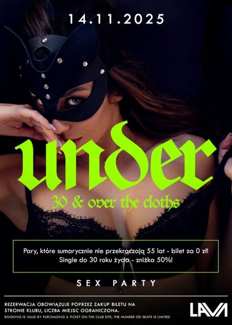 14.11.2025 r. - PIĄTEK - Under 40 - YOUNG & SEXY - LavaClub