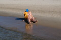 Na plaży w Grzybowie