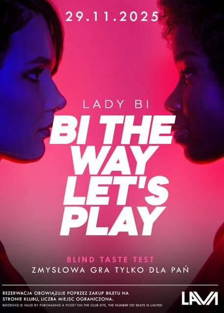 29.11.2025 r. - SOBOTA - LADY BI DLA PAR I SINGIELEK - LavaClub