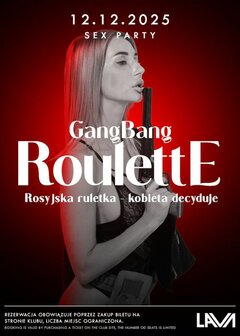 12.12.2025 r. - PIĄTEK - GANG BANG ROULETTE ROSYJSKA RULETKA