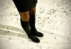 Tak sobie chadzam w rajstopkach (40 DEN, lycra, czarne). Noce s