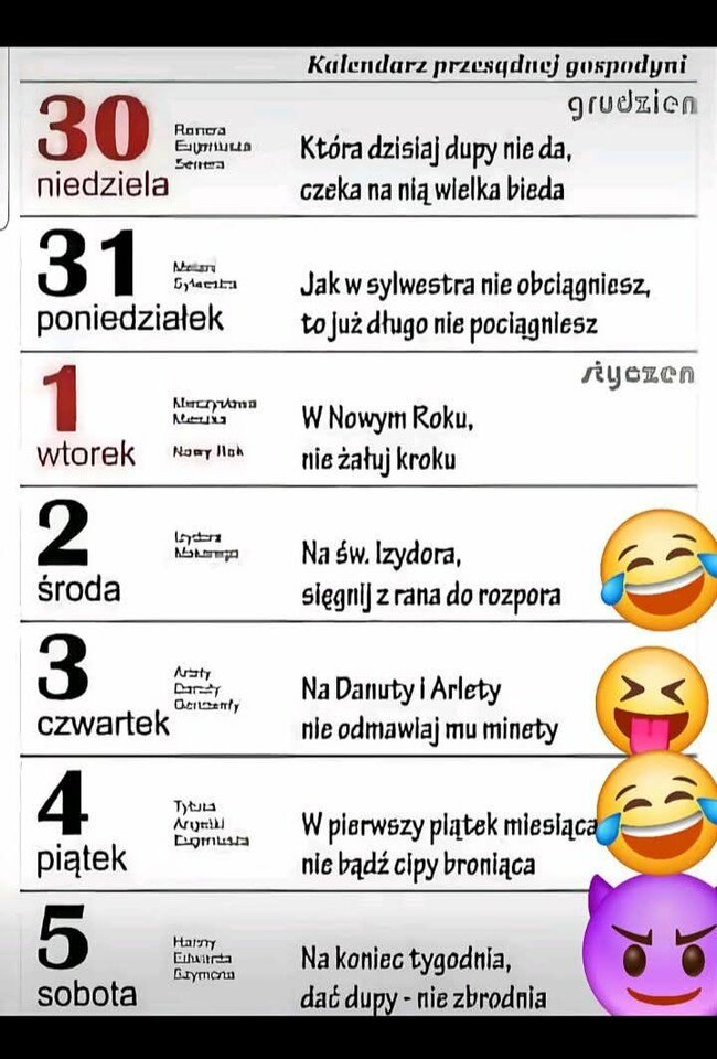 Kalenarz ;-) - gregi221