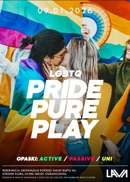 09.01.2026 r. - PIĄTEK - LGBTQ+ BI - Pride Pure Play - LavaClub