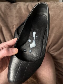 Znoszone skórzane baleriny…🥵