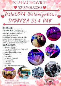 23-25.01.2026 V HOTELOVA IMPREZA DLA PAR STARACHOWICE