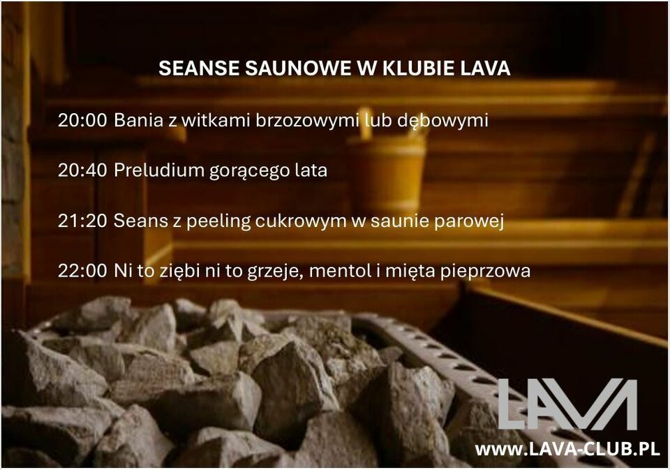 25.01.2026 r. - NIEDZIELNY CHILL - 18:00 - 24:00 - LavaClub